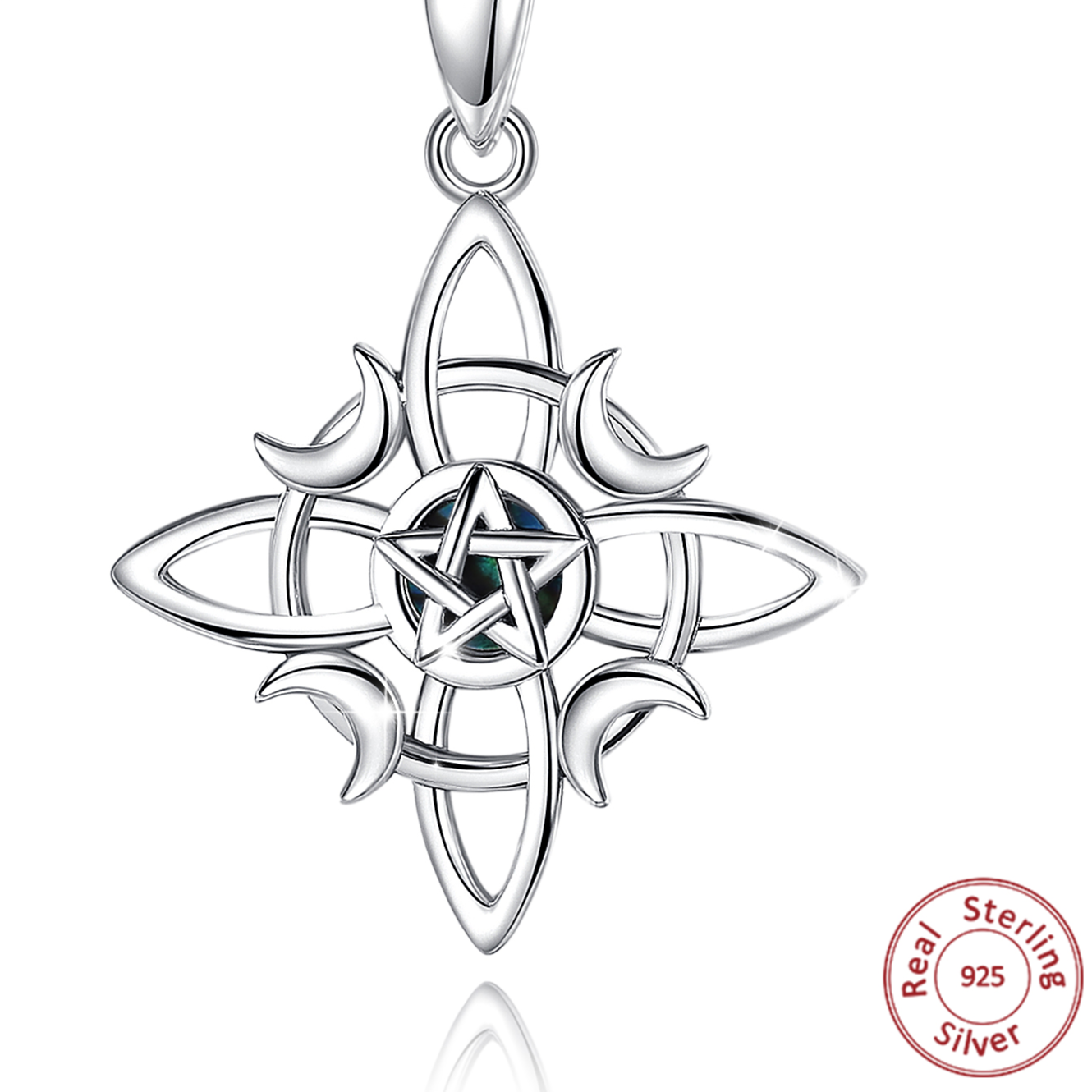 925 Sterling Silver Pentagram Necklace | Witch, Witchy Jewelry