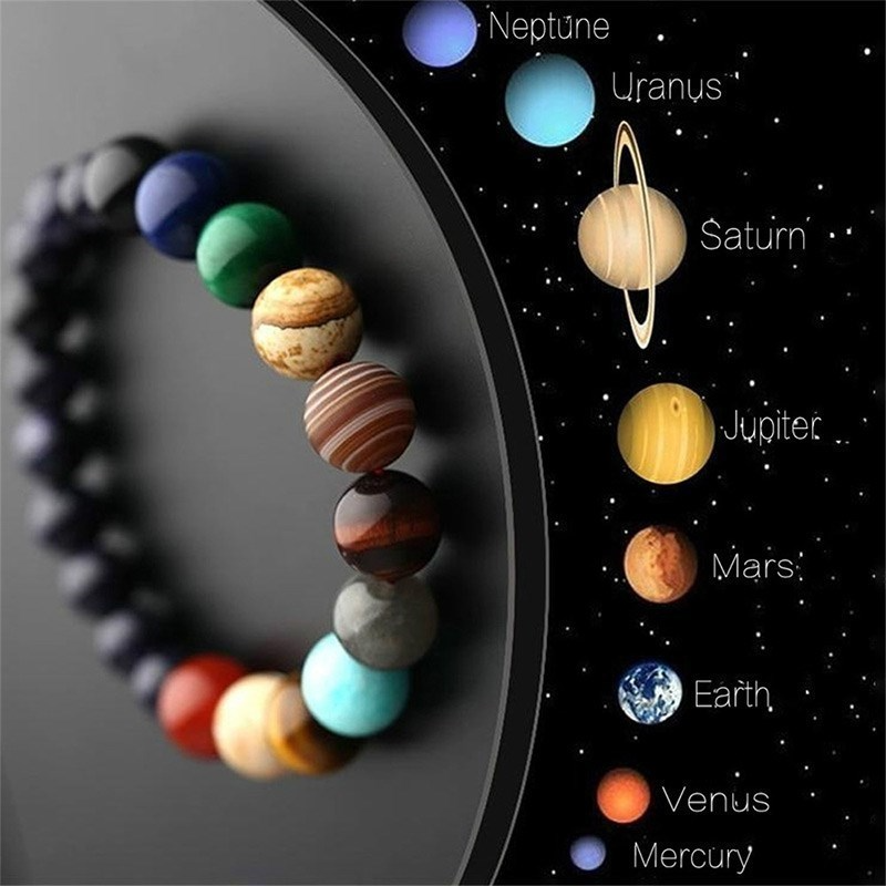 Solar System Bracelet | Aesthetic Beaded Celestial Bracelet