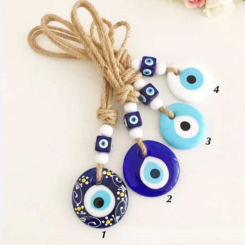 Evil Eye Handmade Rope Ornament - Pendant | Nazar Accessories