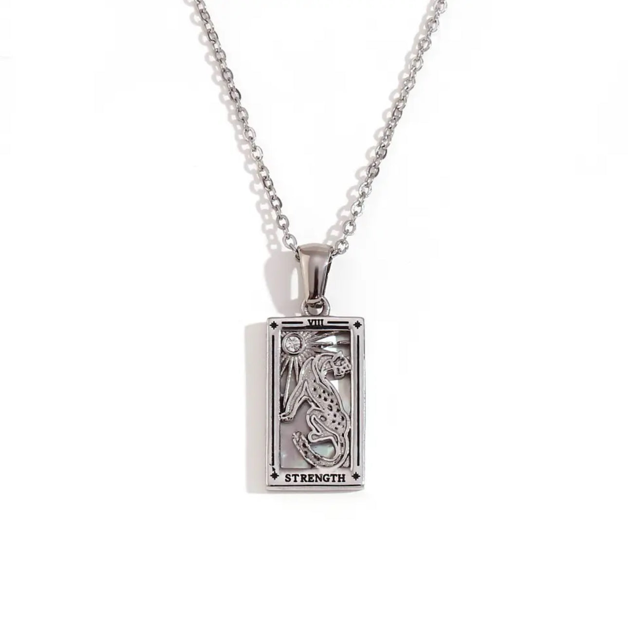 18k Gold Plated Dainty Tarot Card Necklace | Silver / Gold Jewelry