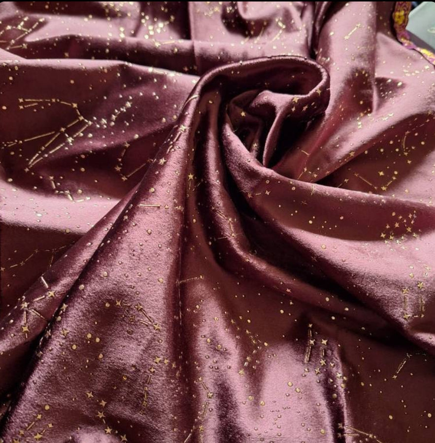 Velvet Purple Divination Tablecloth - Tarot Card Altar Cloth Mat and Pouch