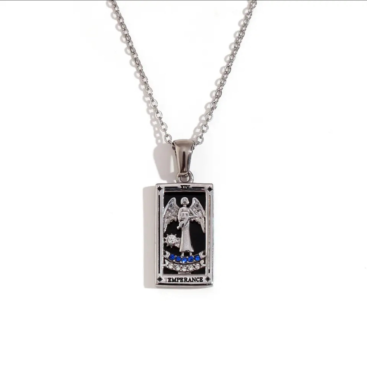 18k Gold Plated Dainty Tarot Card Necklace | Silver / Gold Jewelry