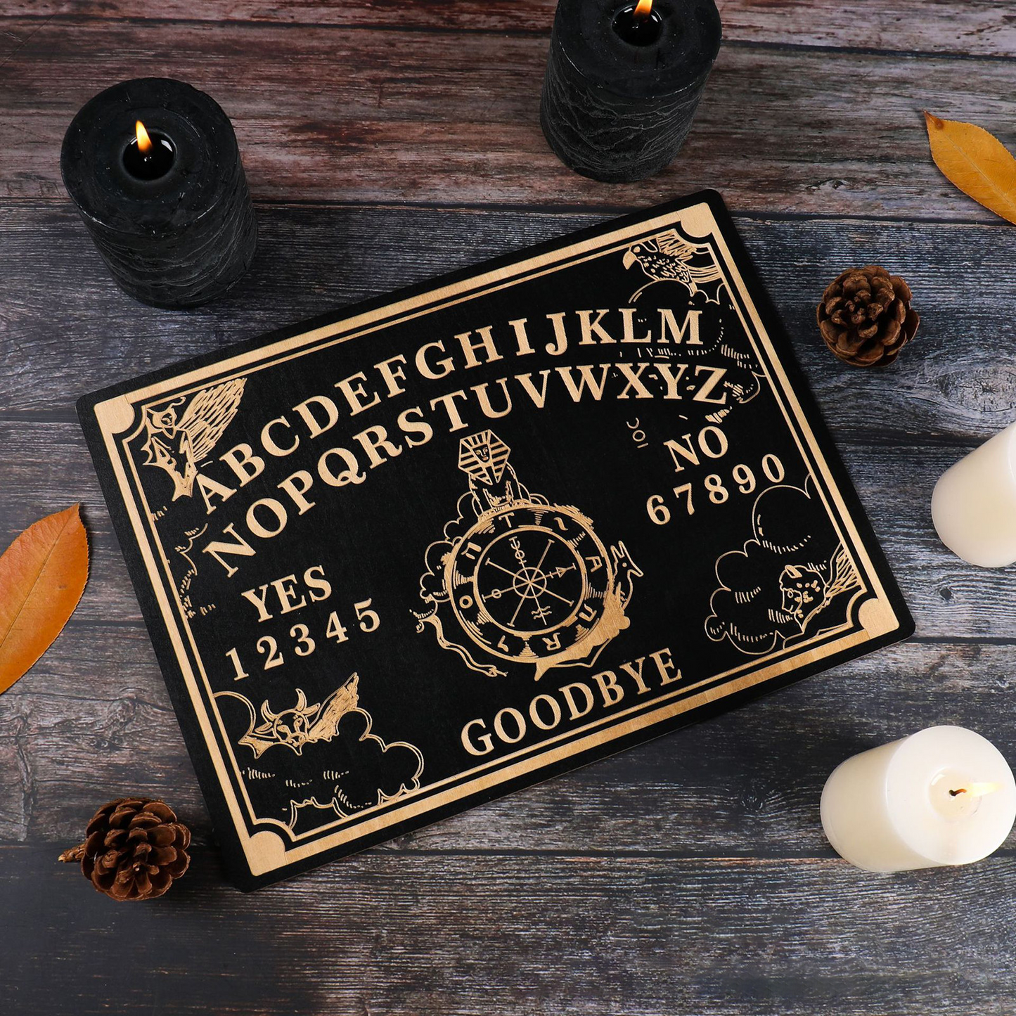 Wooden Ouija Board (12 inch) with Planchette | Metaphyscial, Divination Tool