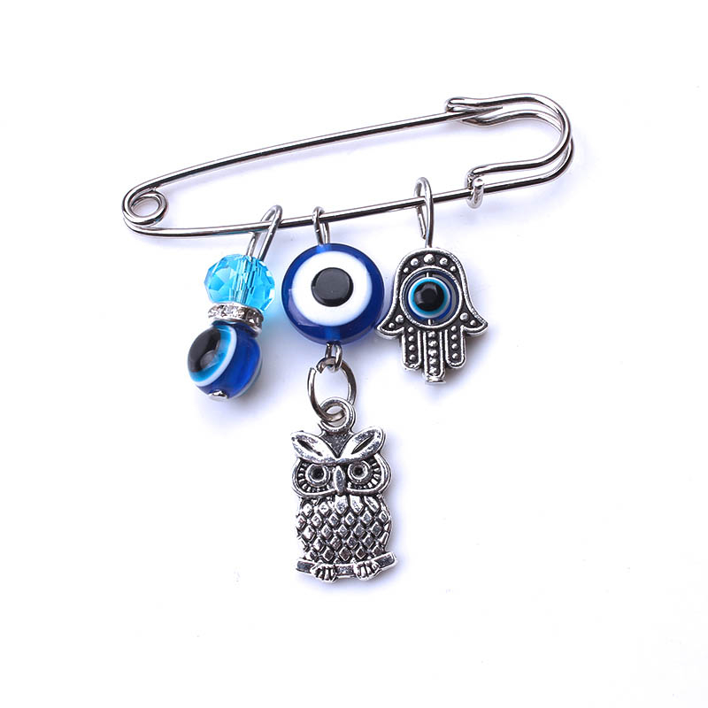 Evil Eye - Hand of Fatima Brooch | Protection Hamsa Accessory