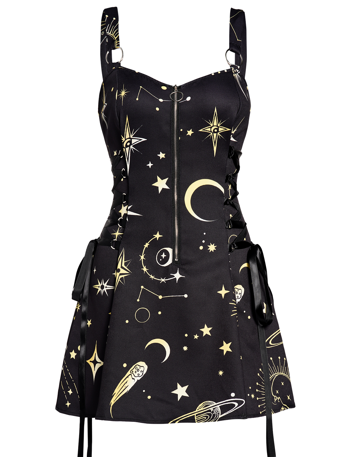 Celestial Whimsigoth Summer / Beach Mini Dress | Gothic, Emo Style Aesthetic