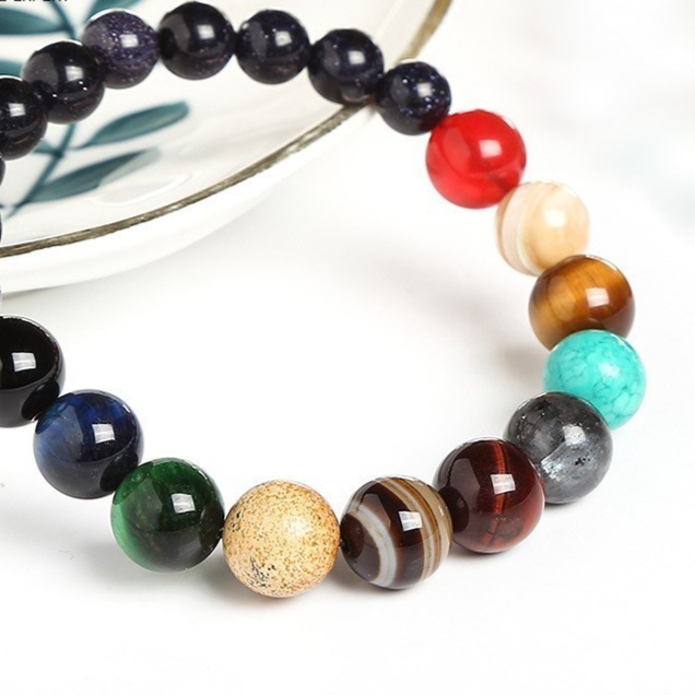 Solar System Bracelet | Aesthetic Beaded Celestial Bracelet