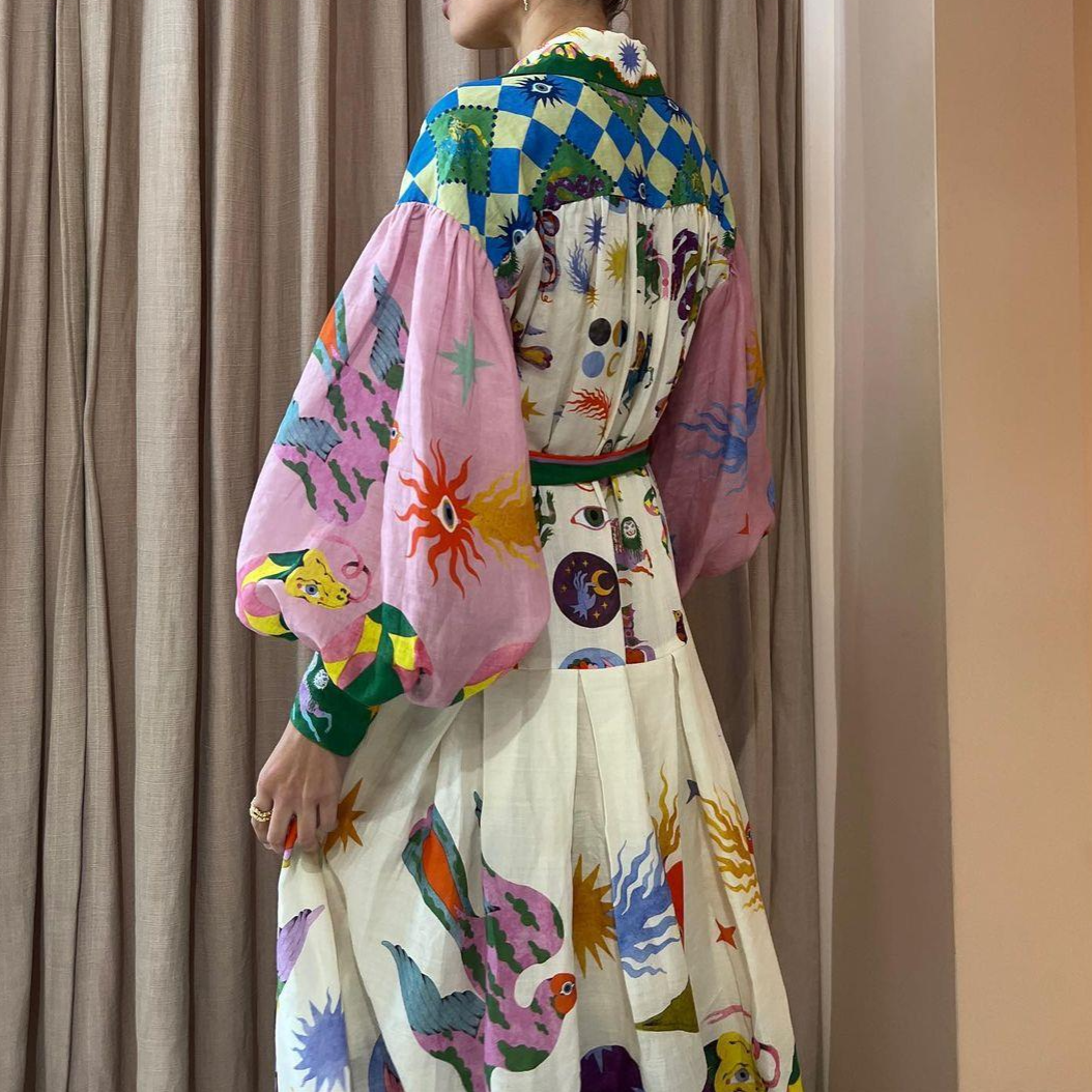 All Seeing Eye Spiritual Dress | Evil Eye, Colorful, Aesthetic