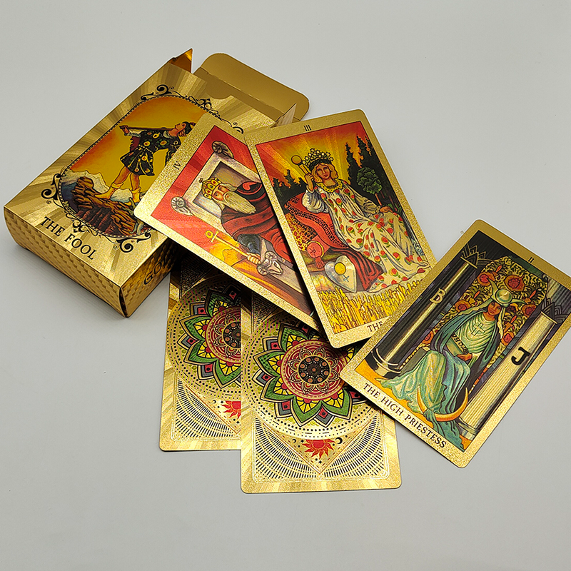 Premium Gold Mandala Tarot Card Deck | Rider-Waite-Smith