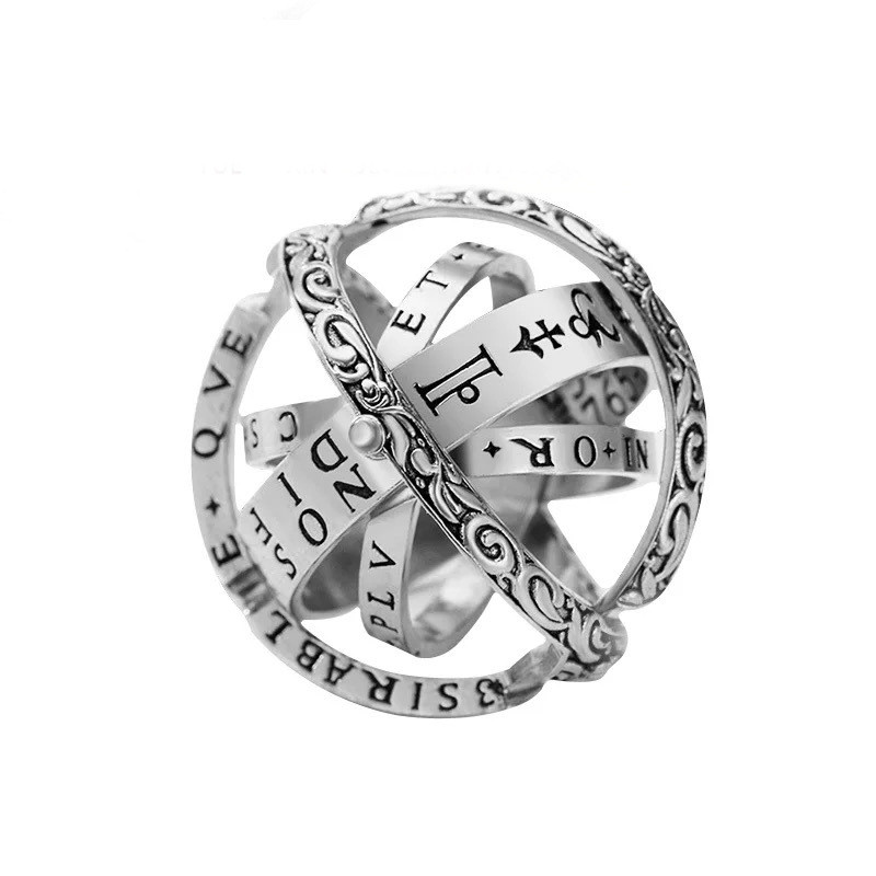 Astrological Dynamic Ring | Gold - Silver | Astrology themed