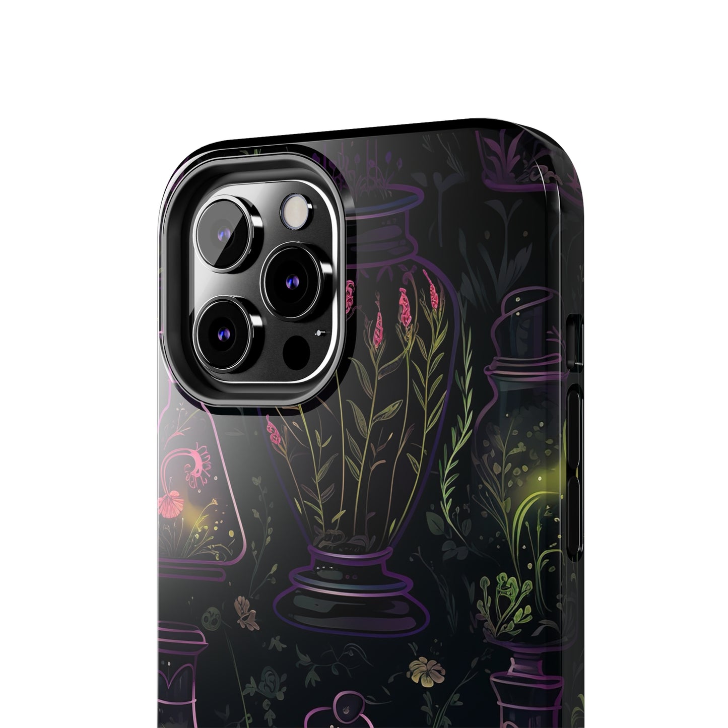 Dark Forest Skull Tough iPhone Cases | Spooky and Eerie Tincture / Potion Design | Durable and Protective Phone Case | Impact-Resistant