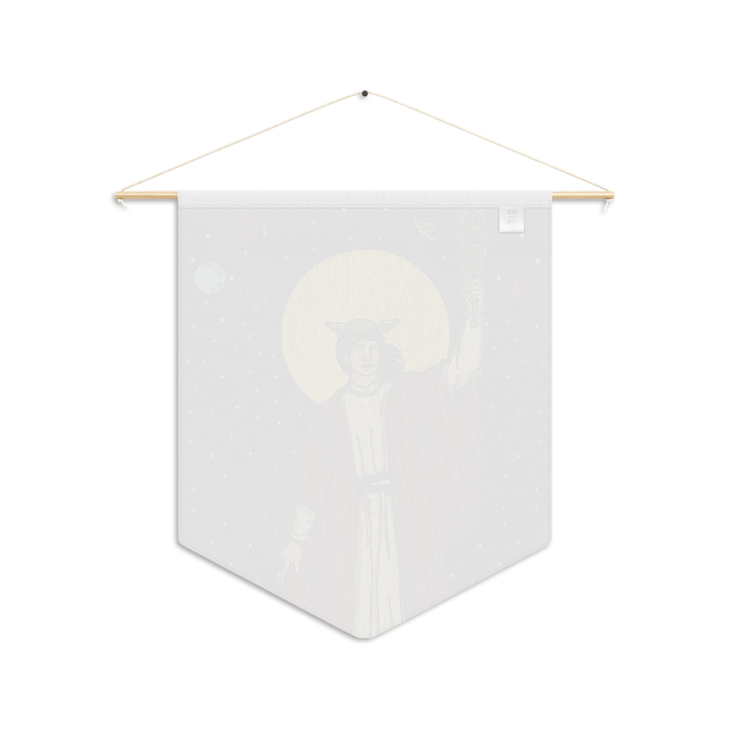 'The Magician' Tarot Card Hanging Wall Pennant | Greek God Hermes Major Arcana Card Caduceus