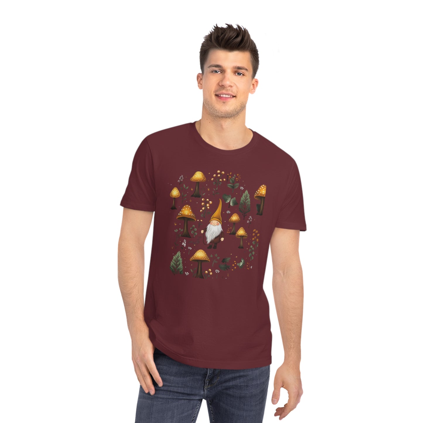 Gnome in the Dark Forest Organic Unisex T-Shirt