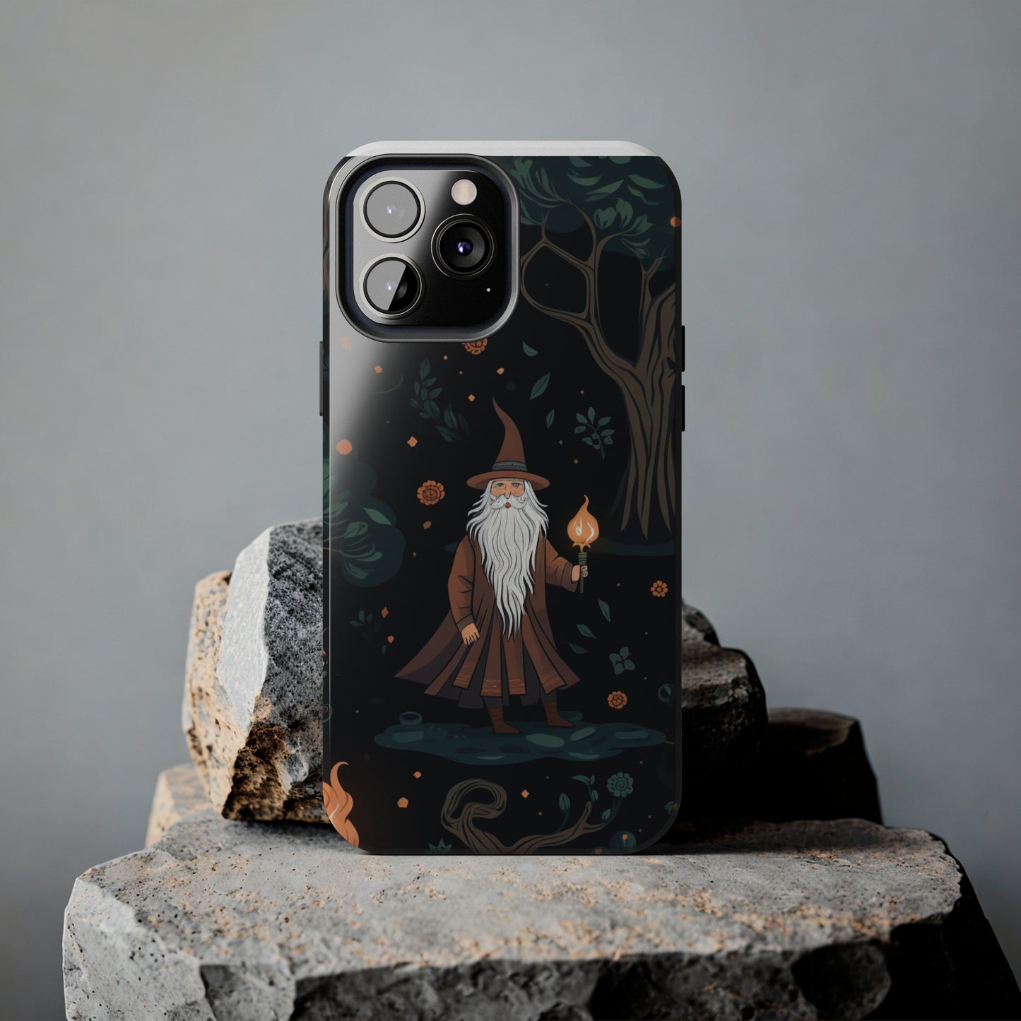Wizard in the Dark Forest Tough iPhone Cases | Impact-Resistance, Anti-Shock Phone Case and Accessory | Premium Spiritual Design