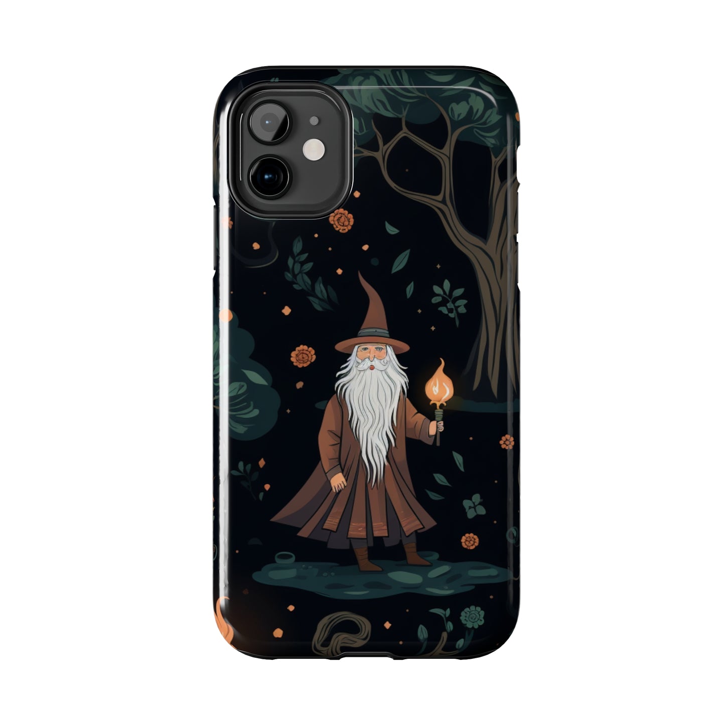 Wizard in the Dark Forest Tough iPhone Cases | Impact-Resistance, Anti-Shock Phone Case and Accessory | Premium Spiritual Design