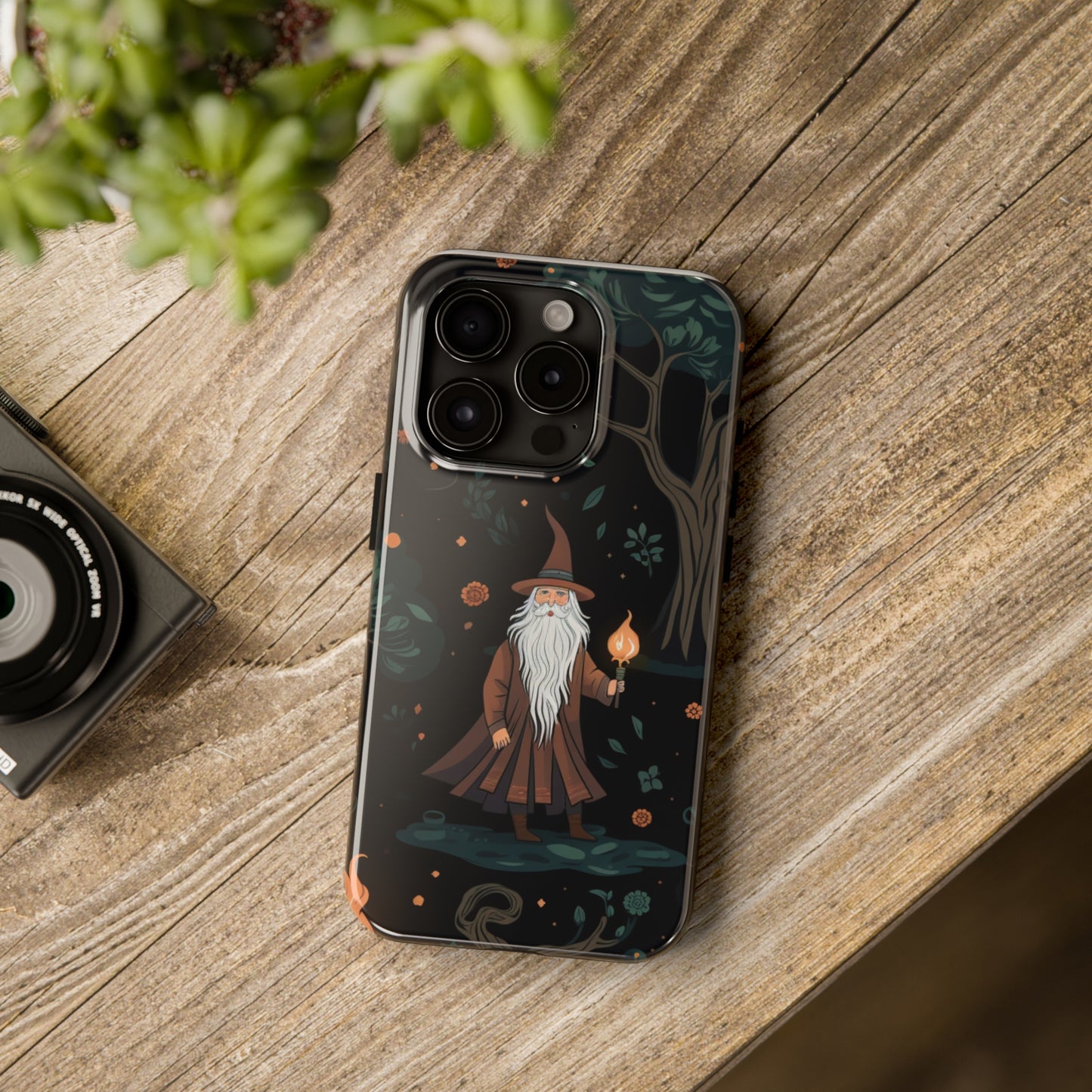Wizard in the Dark Forest Tough iPhone Cases | Impact-Resistance, Anti-Shock Phone Case and Accessory | Premium Spiritual Design