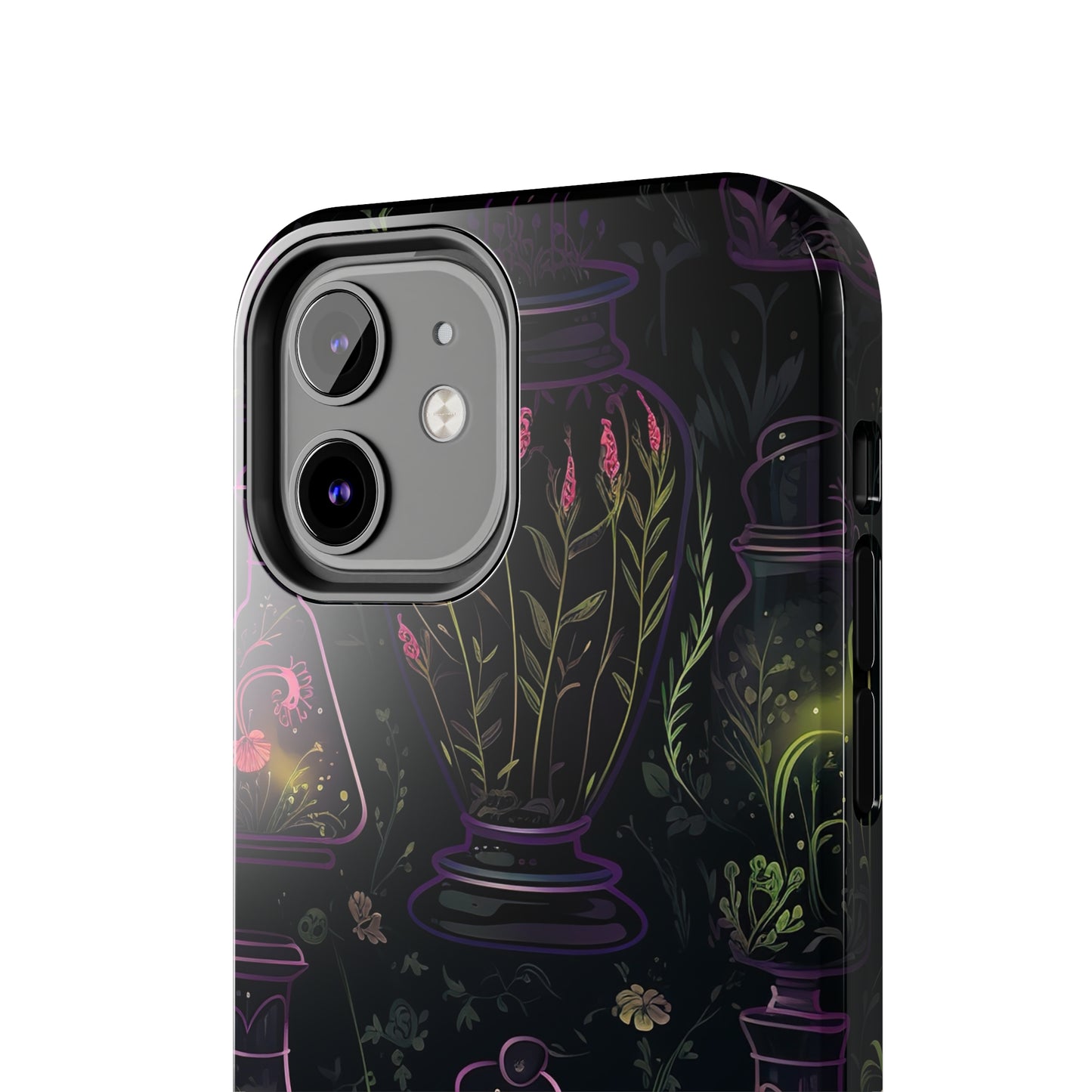 Dark Forest Skull Tough iPhone Cases | Spooky and Eerie Tincture / Potion Design | Durable and Protective Phone Case | Impact-Resistant