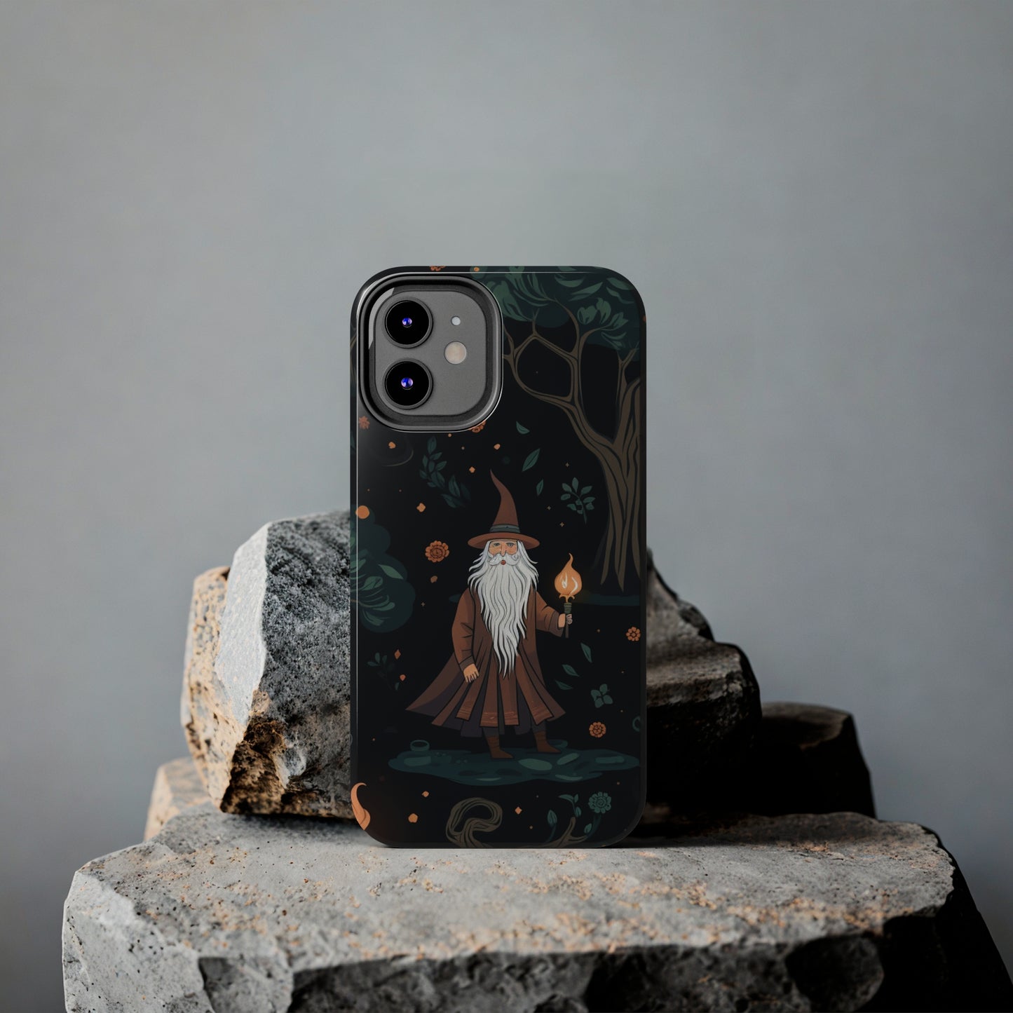 Wizard in the Dark Forest Tough iPhone Cases | Impact-Resistance, Anti-Shock Phone Case and Accessory | Premium Spiritual Design