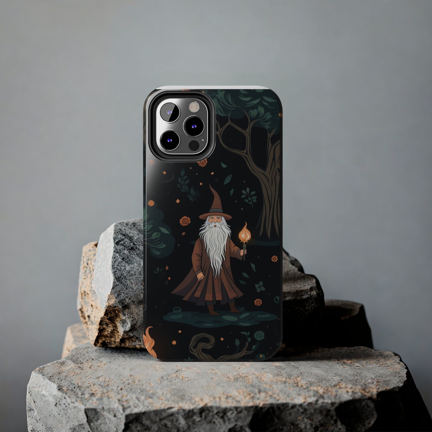 Wizard in the Dark Forest Tough iPhone Cases | Impact-Resistance, Anti-Shock Phone Case and Accessory | Premium Spiritual Design