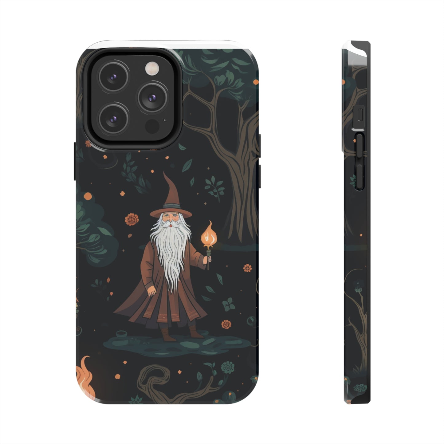 Wizard in the Dark Forest Tough iPhone Cases | Impact-Resistance, Anti-Shock Phone Case and Accessory | Premium Spiritual Design