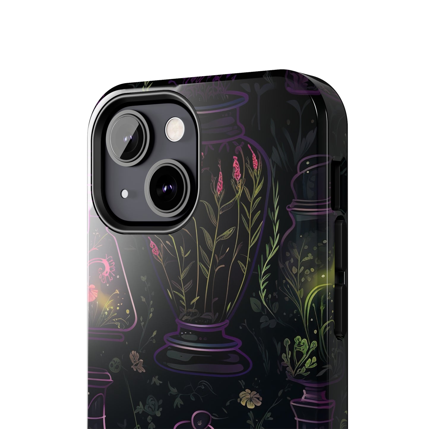Dark Forest Skull Tough iPhone Cases | Spooky and Eerie Tincture / Potion Design | Durable and Protective Phone Case | Impact-Resistant