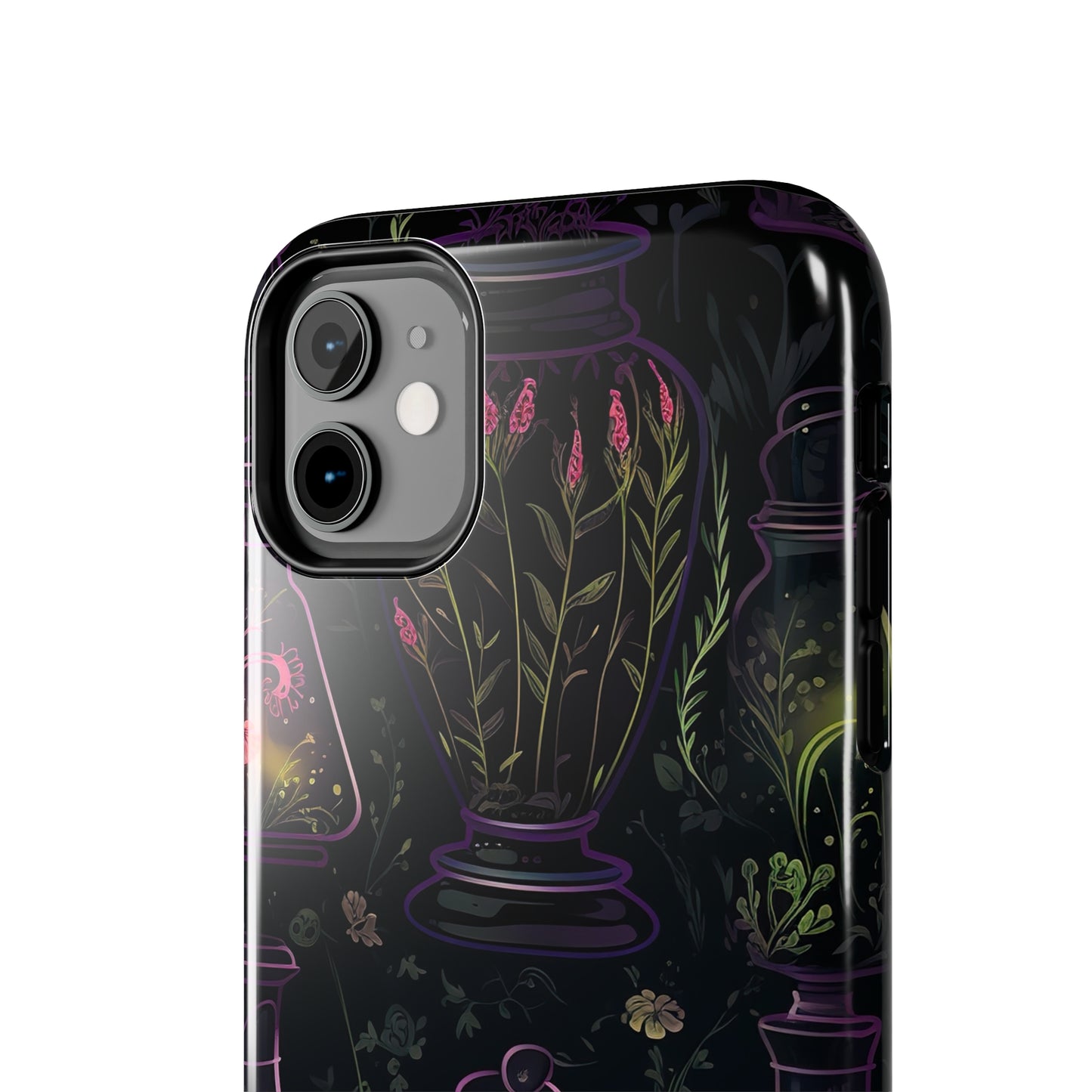 Dark Forest Skull Tough iPhone Cases | Spooky and Eerie Tincture / Potion Design | Durable and Protective Phone Case | Impact-Resistant
