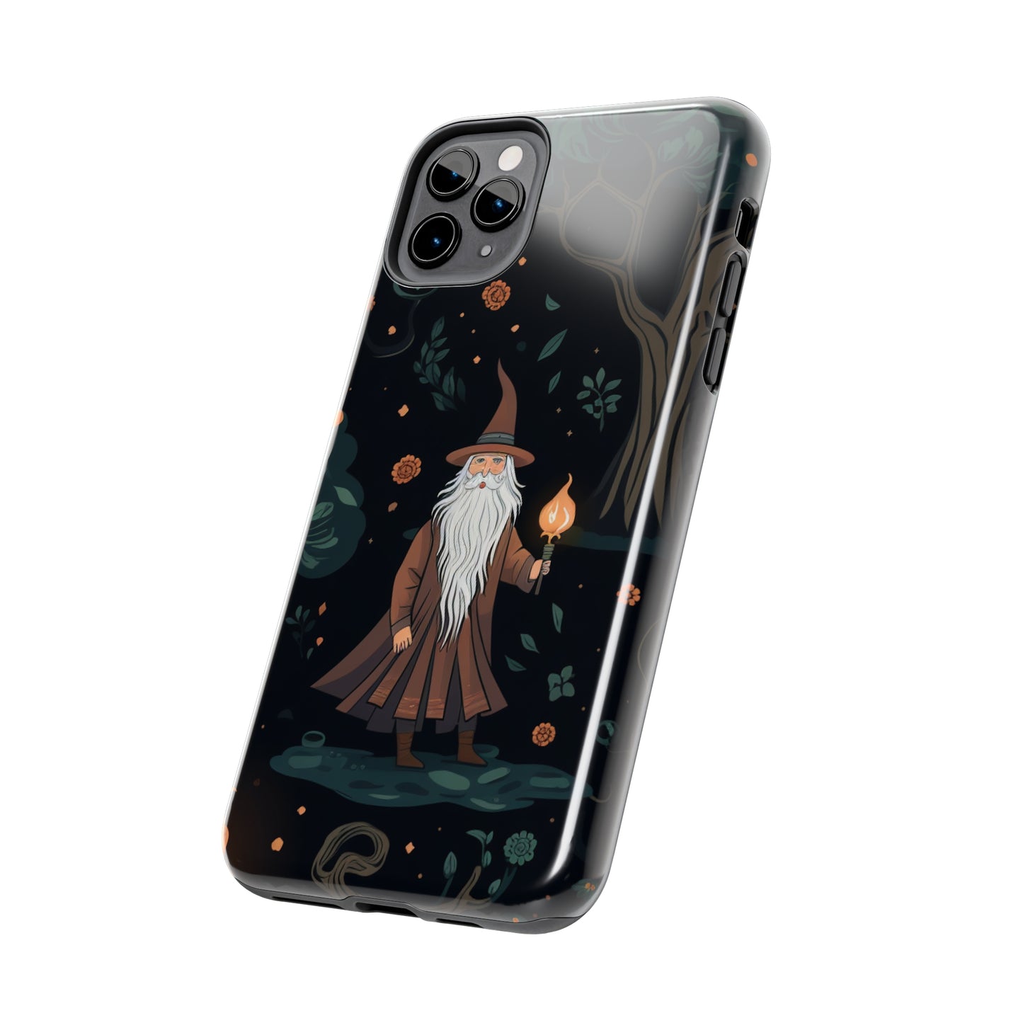 Wizard in the Dark Forest Tough iPhone Cases | Impact-Resistance, Anti-Shock Phone Case and Accessory | Premium Spiritual Design