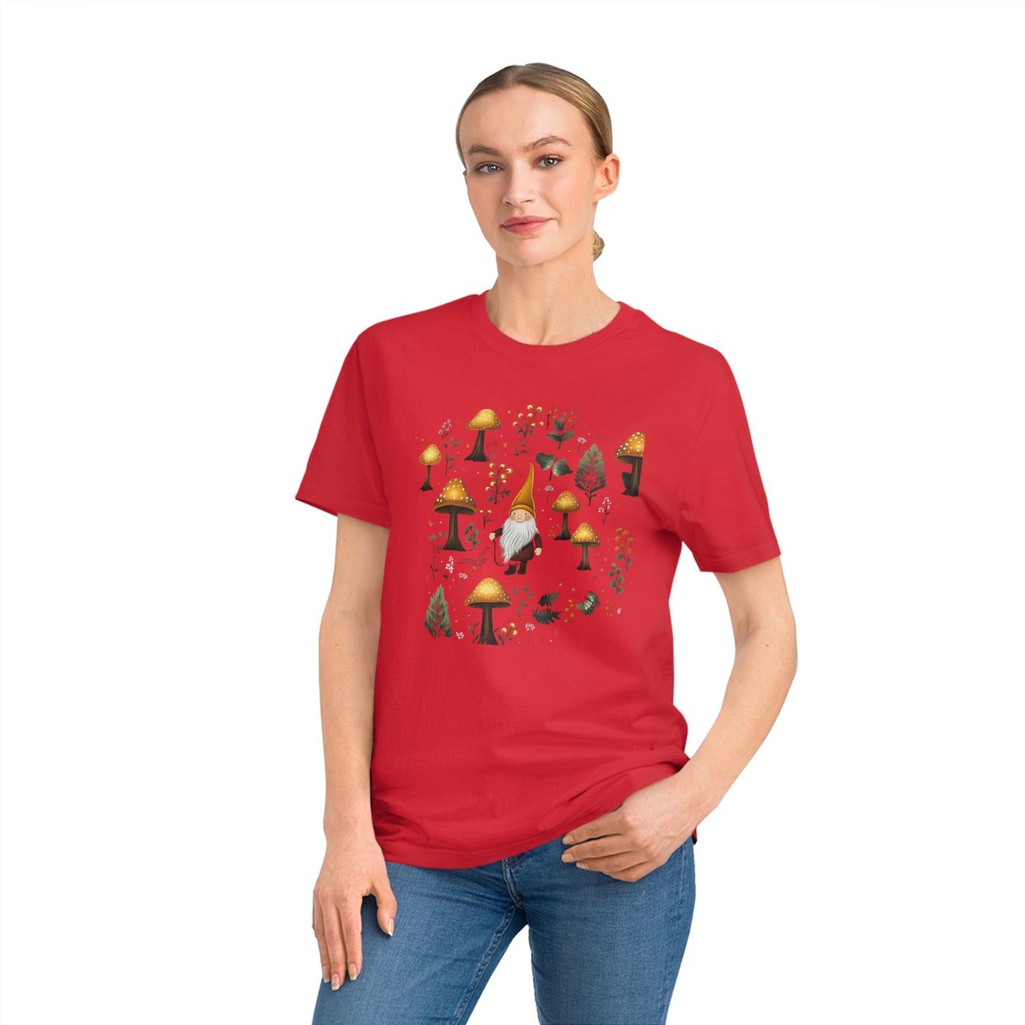 Gnome in the Dark Forest Organic Unisex T-Shirt