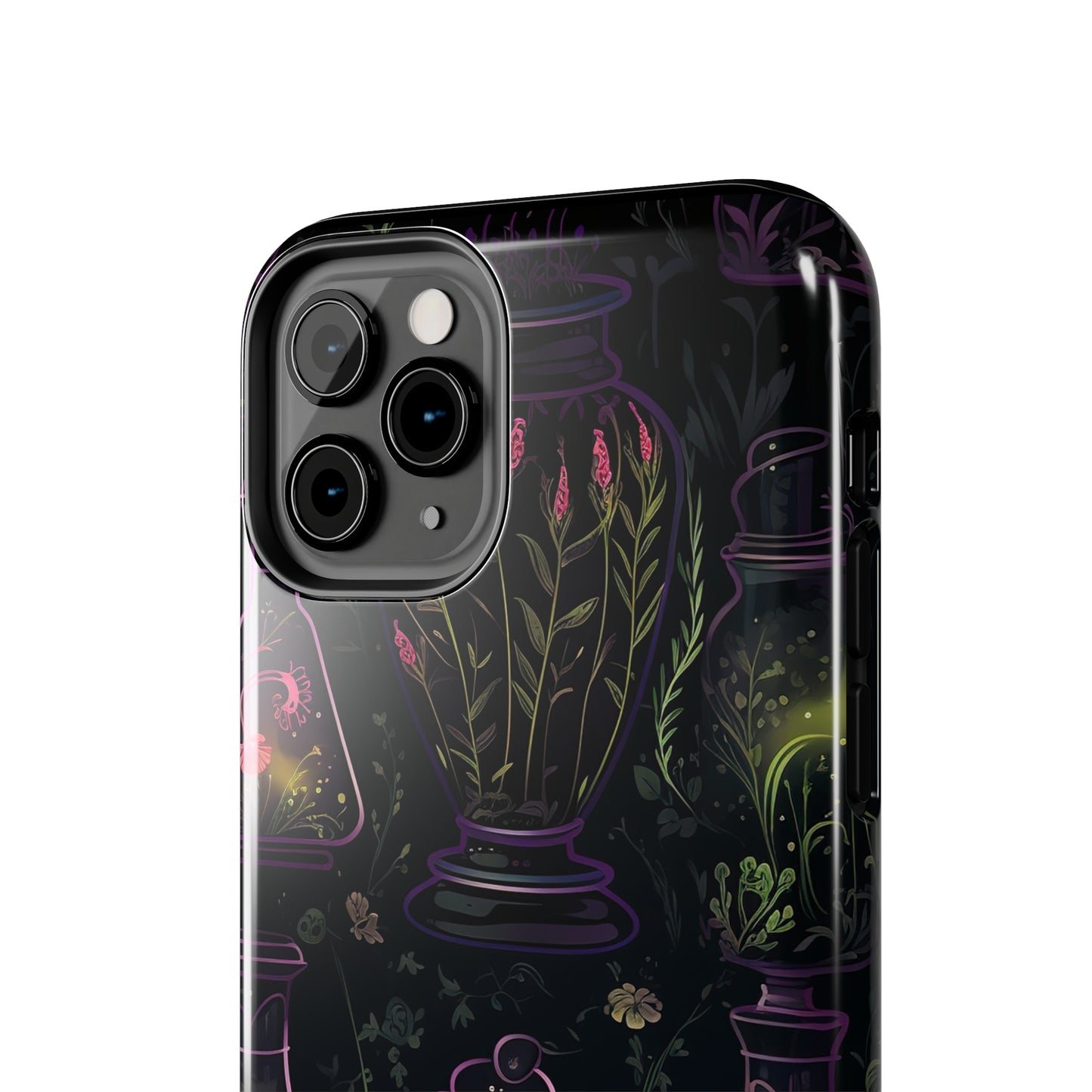 Dark Forest Skull Tough iPhone Cases | Spooky and Eerie Tincture / Potion Design | Durable and Protective Phone Case | Impact-Resistant