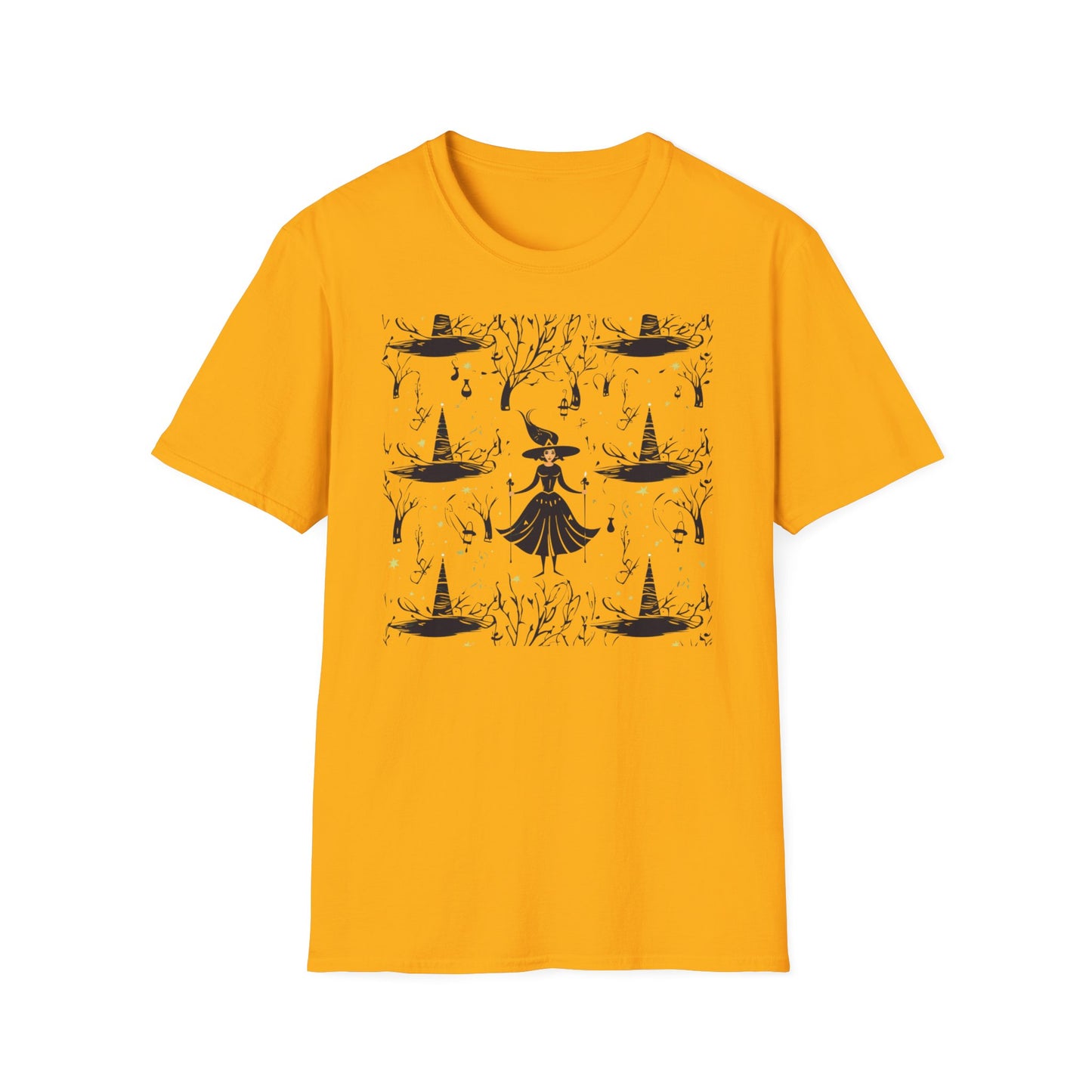 Witch in the Dark Forest Unisex Softstyle T-Shirt | Witchy Apparel