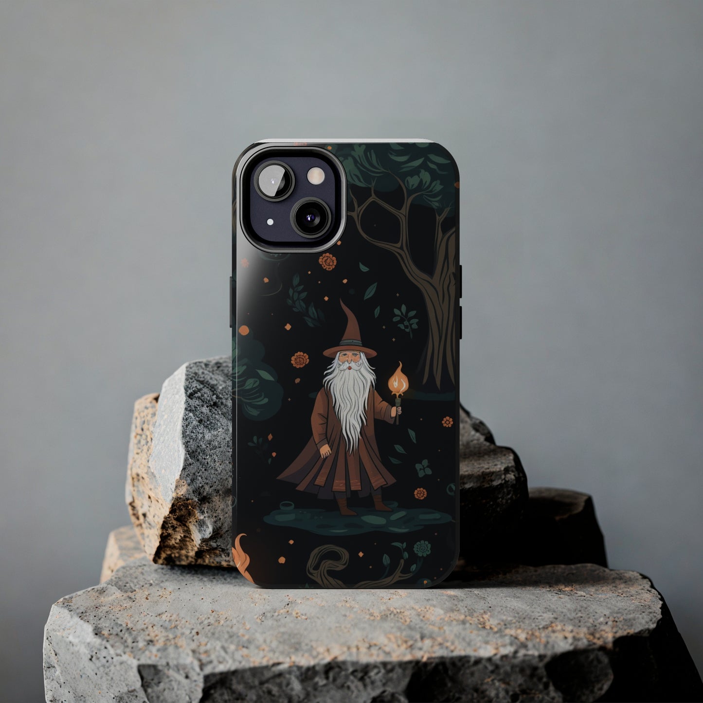Wizard in the Dark Forest Tough iPhone Cases | Impact-Resistance, Anti-Shock Phone Case and Accessory | Premium Spiritual Design