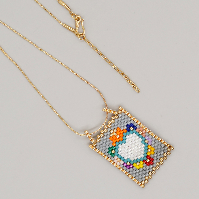 Handmade Beaded Evil Eye Necklace | Stylish Hamsa Spiritual Jewelry
