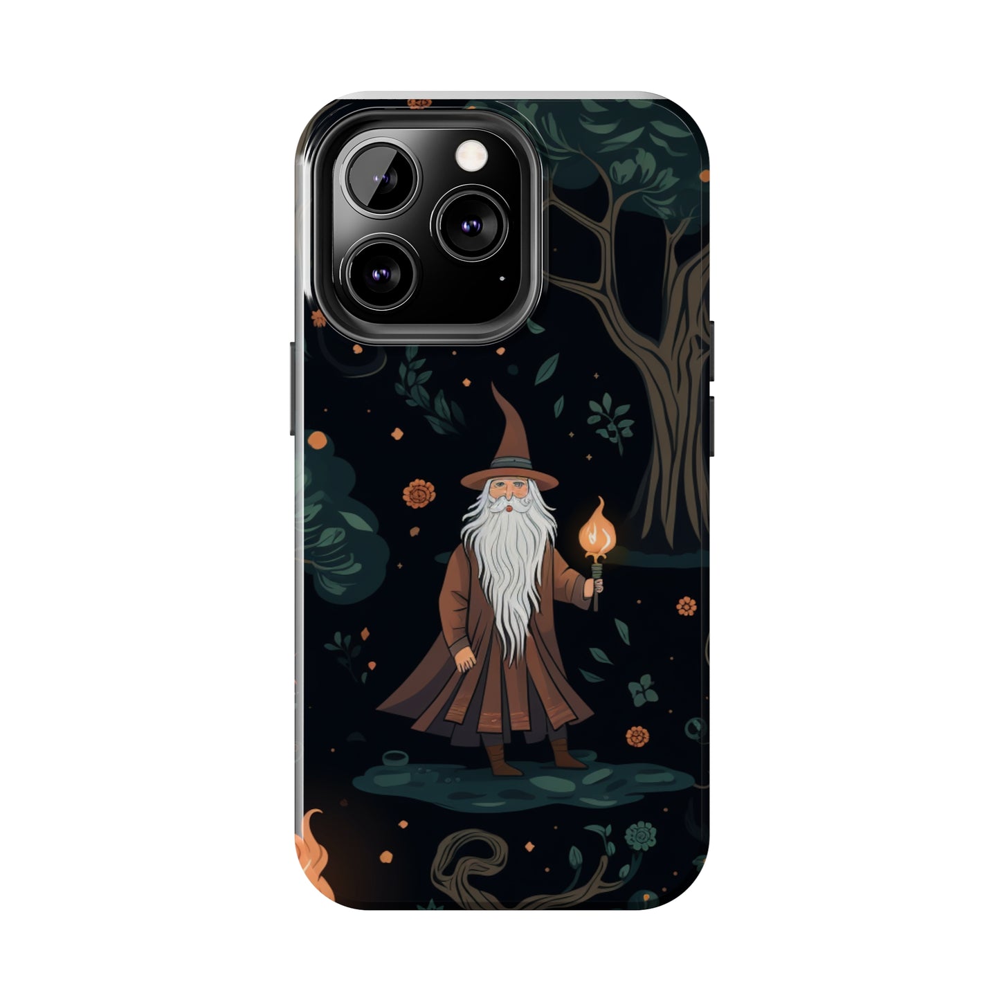 Wizard in the Dark Forest Tough iPhone Cases | Impact-Resistance, Anti-Shock Phone Case and Accessory | Premium Spiritual Design
