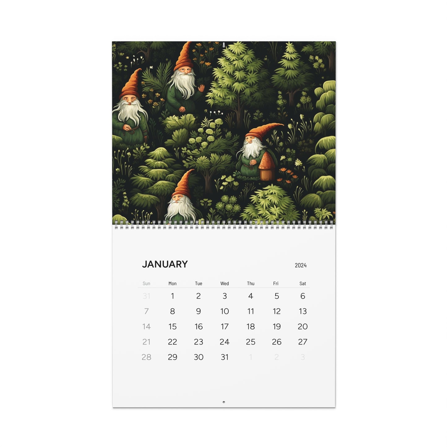 Dark Forest 2024 Wall Calendars | Witch, Witchy, Eerie New Year Calendar