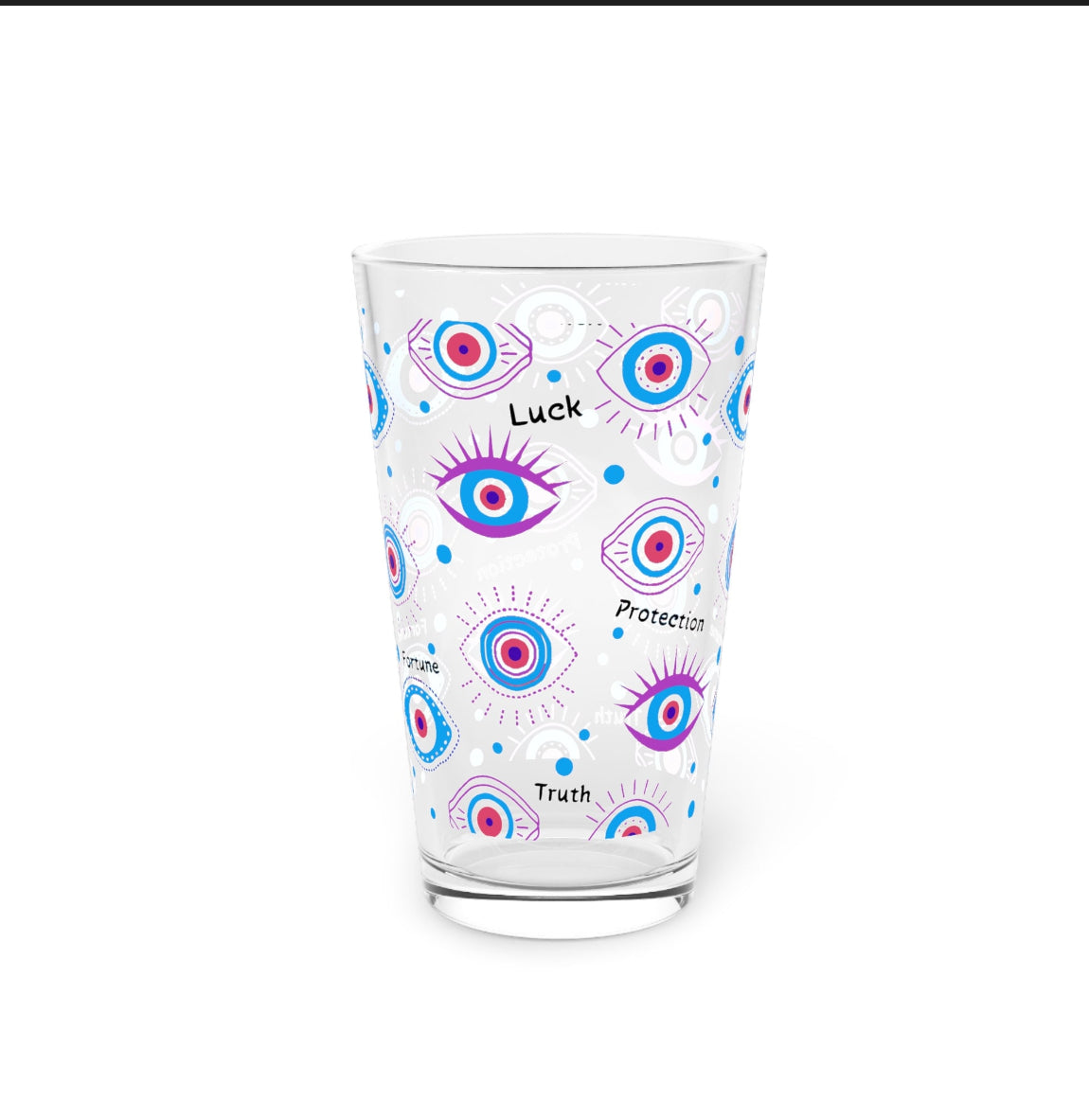 Evil Eye Bucket Hat and Glass