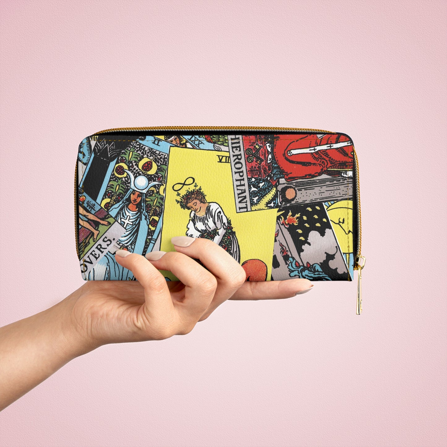 Tarot Card Zipper Wallet | Rider-Waite-Smith Tarot Deck Wallet Design