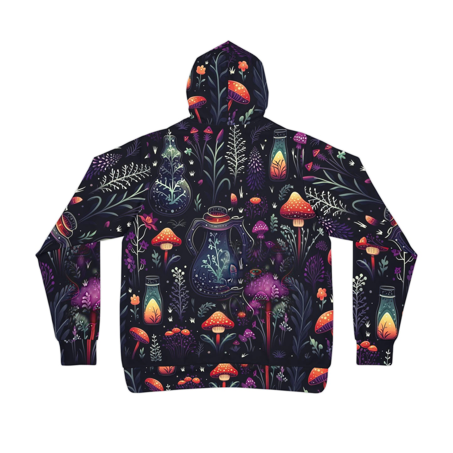 Purple Dark Forest Hoodie | Witch, Witchy Design | Functional Athletic-type Hoodie