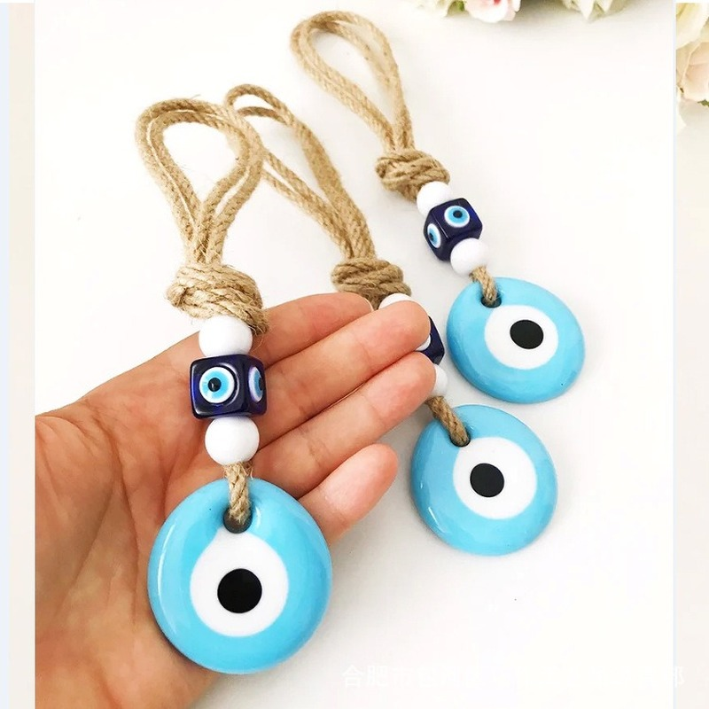 Evil Eye Handmade Rope Ornament - Pendant | Nazar Accessories