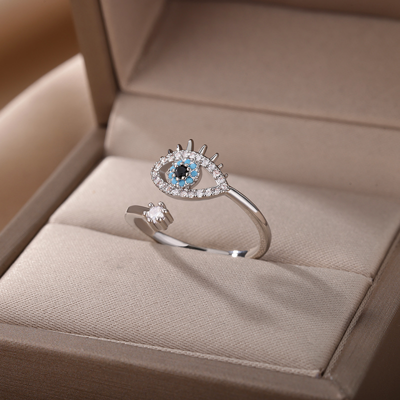 Evil Eye Gold / Silver Ring | Crystal Stainless Steel