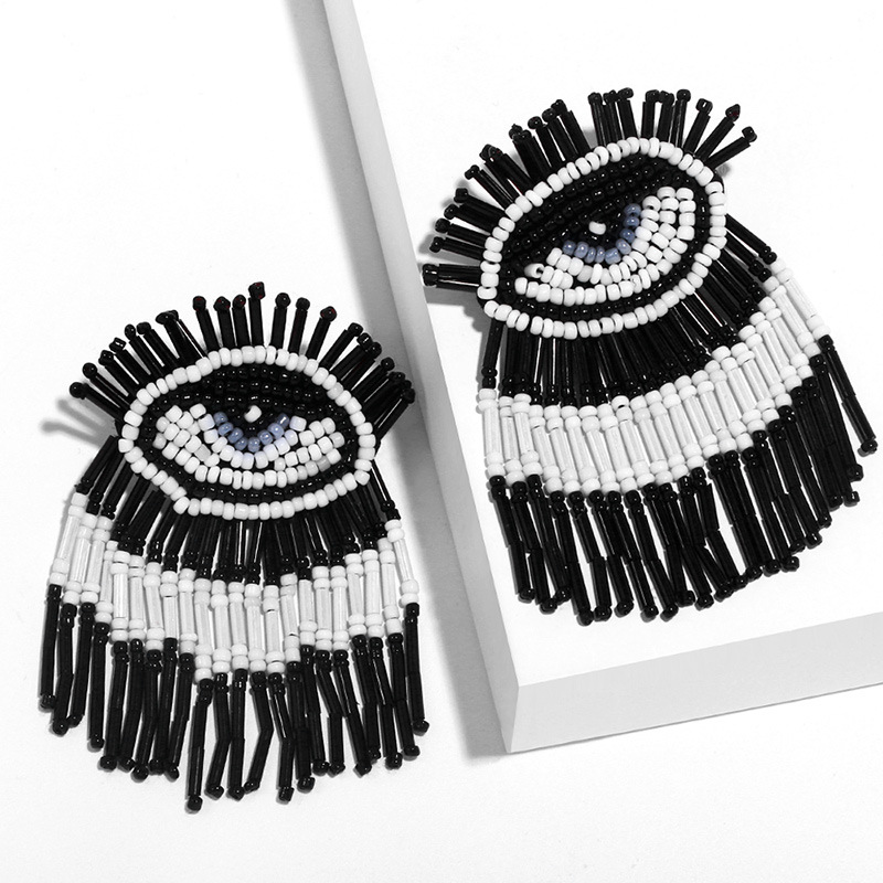 Evil Eye Bohemian Earrings | Miyuki Beads| Nazar Protection Jewelry