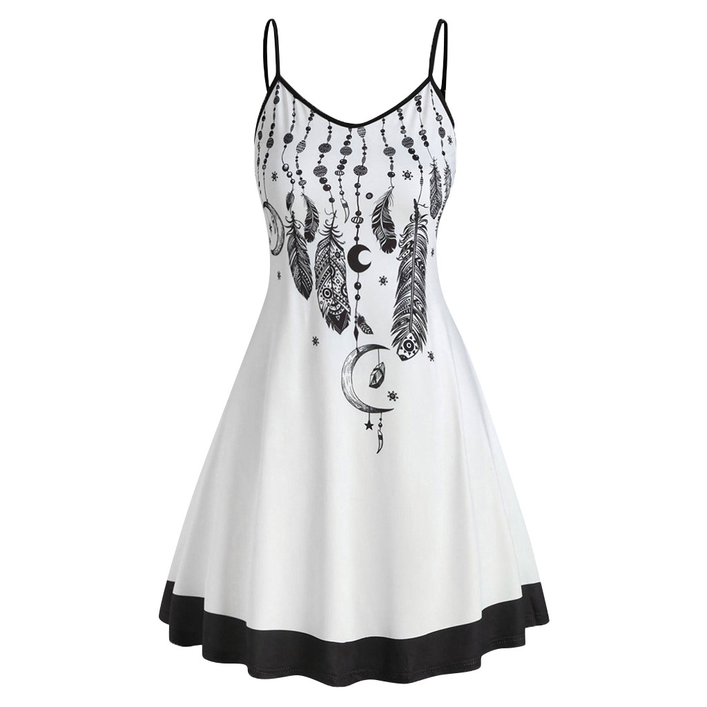 Starry Celestial Summer / Beach Dress | Gothic, Whimsigoth Style - Aesthetic