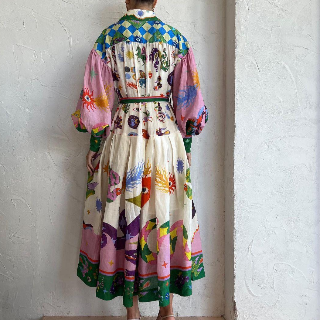 All Seeing Eye Spiritual Dress | Evil Eye, Colorful, Aesthetic