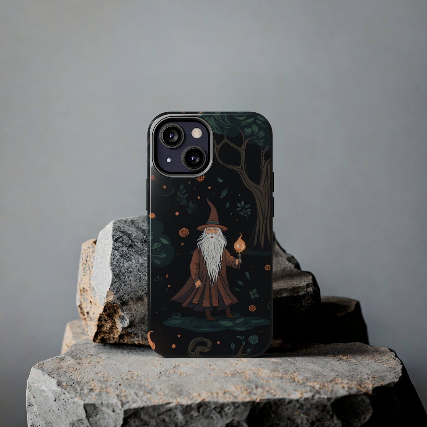 Wizard in the Dark Forest Tough iPhone Cases | Impact-Resistance, Anti-Shock Phone Case and Accessory | Premium Spiritual Design