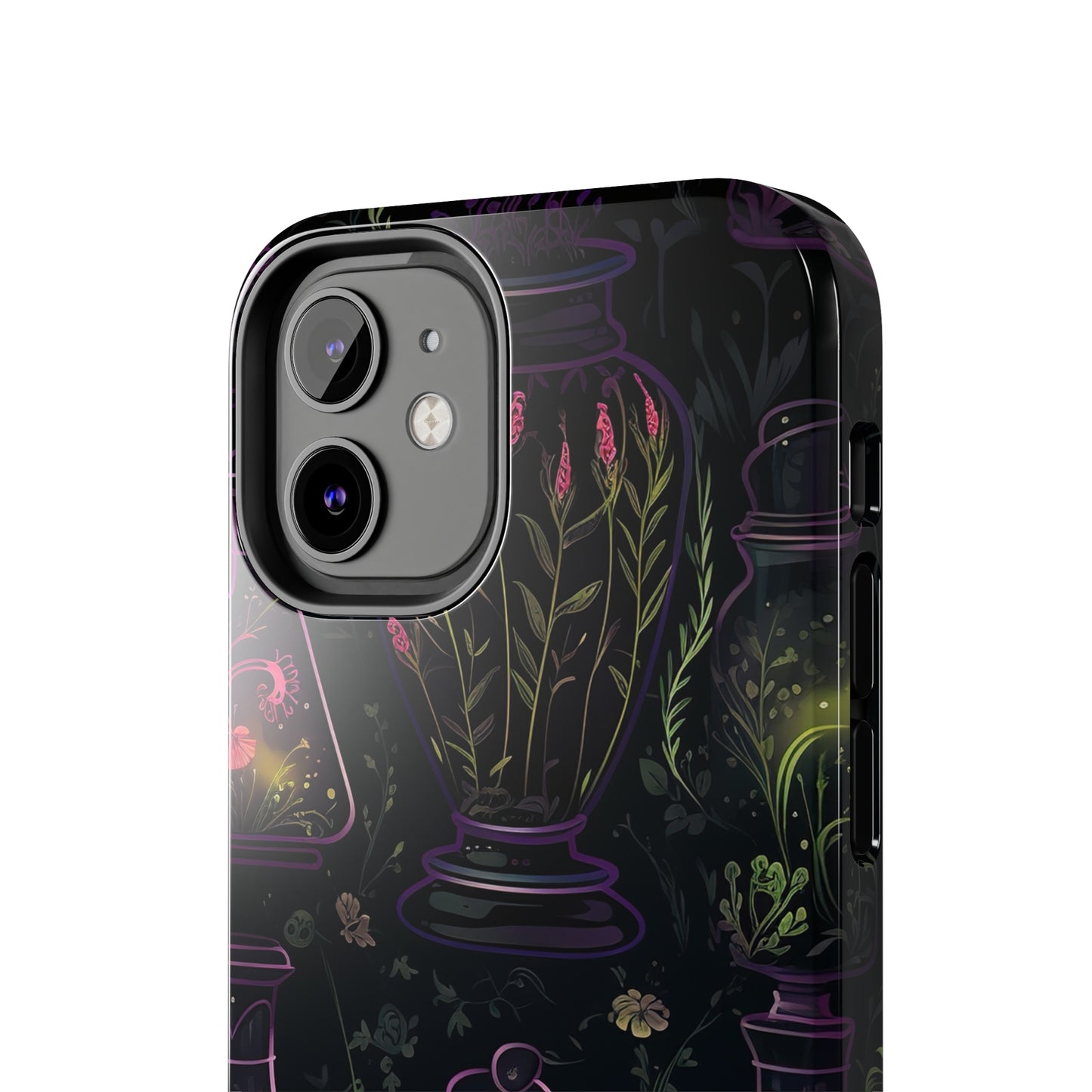 Dark Forest Skull Tough iPhone Cases | Spooky and Eerie Tincture / Potion Design | Durable and Protective Phone Case | Impact-Resistant