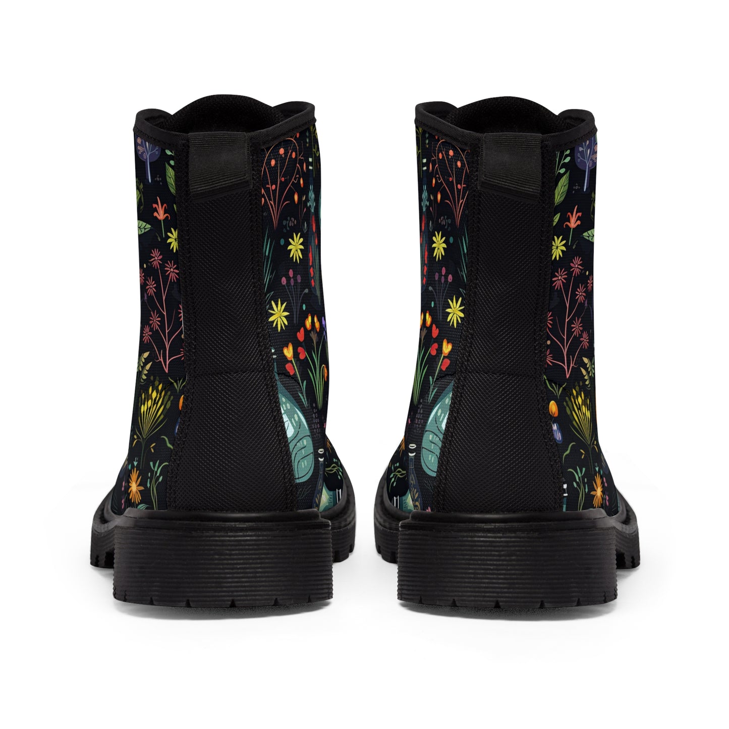 Dark Forest Women's Rubber Canvas Boots | Witchy, Potions, & Tinctures Design