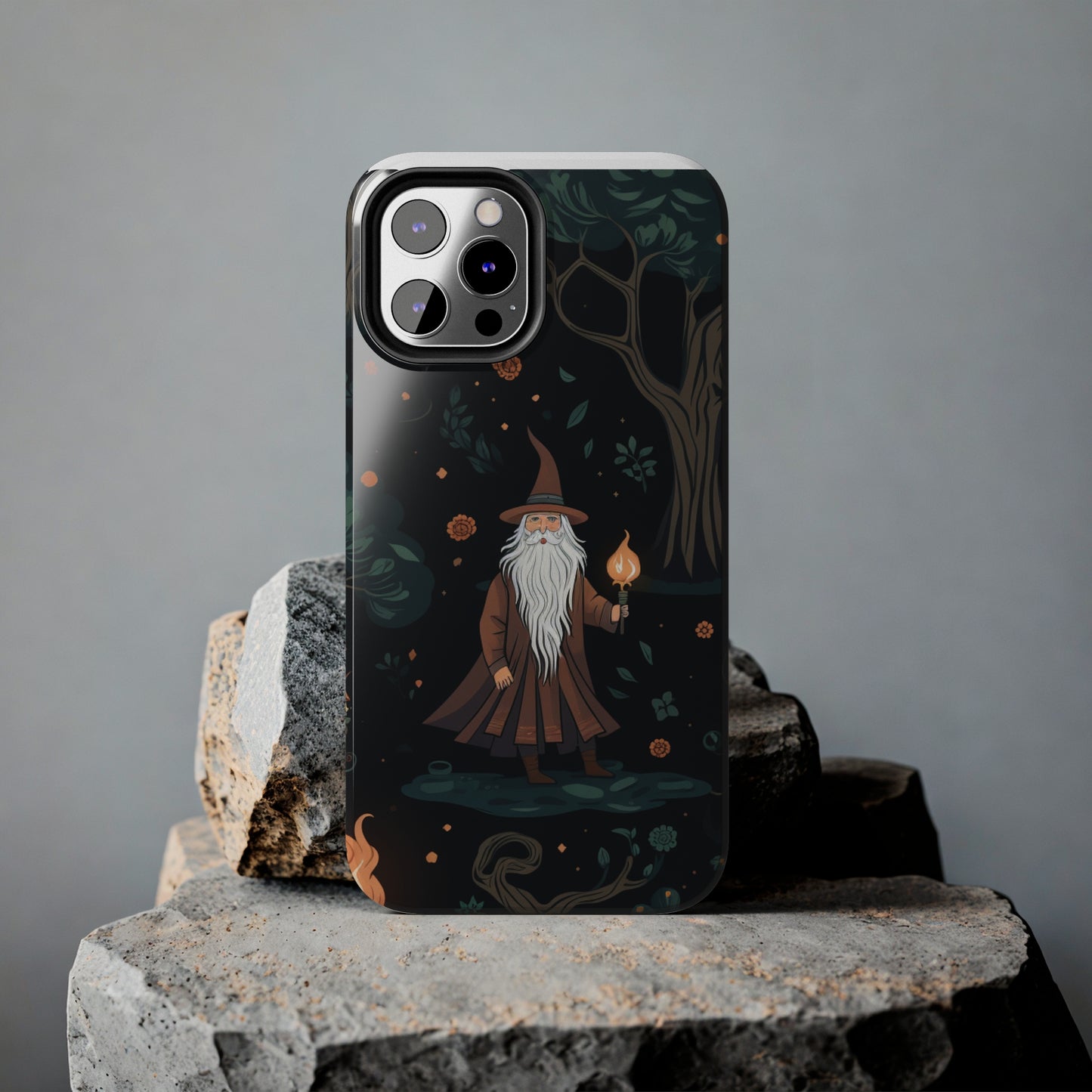 Wizard in the Dark Forest Tough iPhone Cases | Impact-Resistance, Anti-Shock Phone Case and Accessory | Premium Spiritual Design