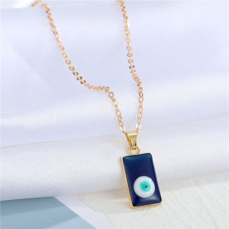 Accent Evil Eye Pendant Necklace | Aesthetic Hamsa Protection Design