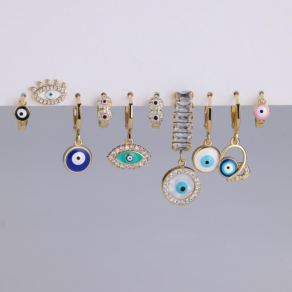Premium Evil Eye Earrings | Gold Plated Stainless Steel