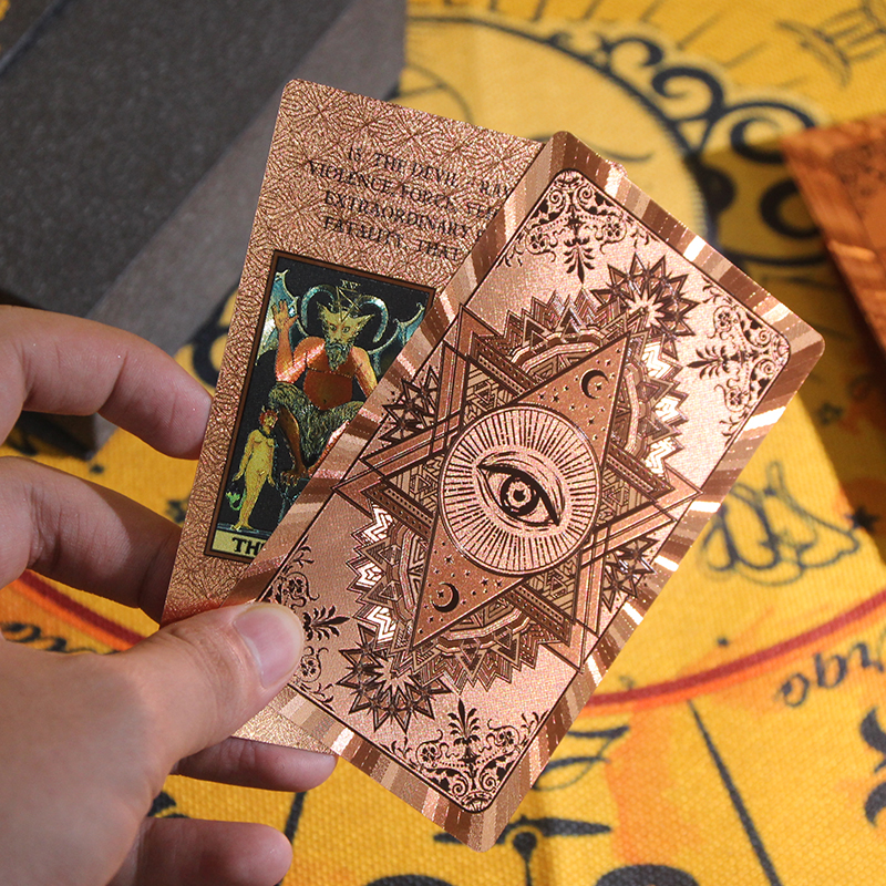 Luxury Tarot Card Set | Full Set Tarot Cards Deck with Storage Box, Crystals, Divination Mat, and Storage Pouch