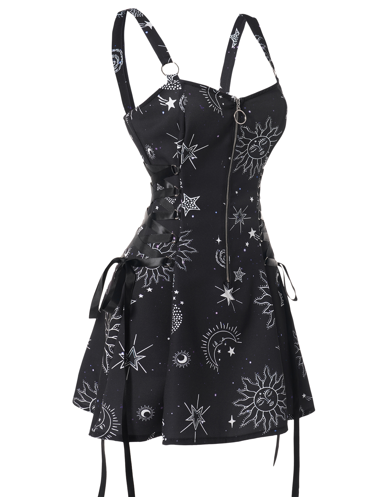 Celestial Whimsigoth Summer / Beach Mini Dress | Gothic, Emo Style Aesthetic