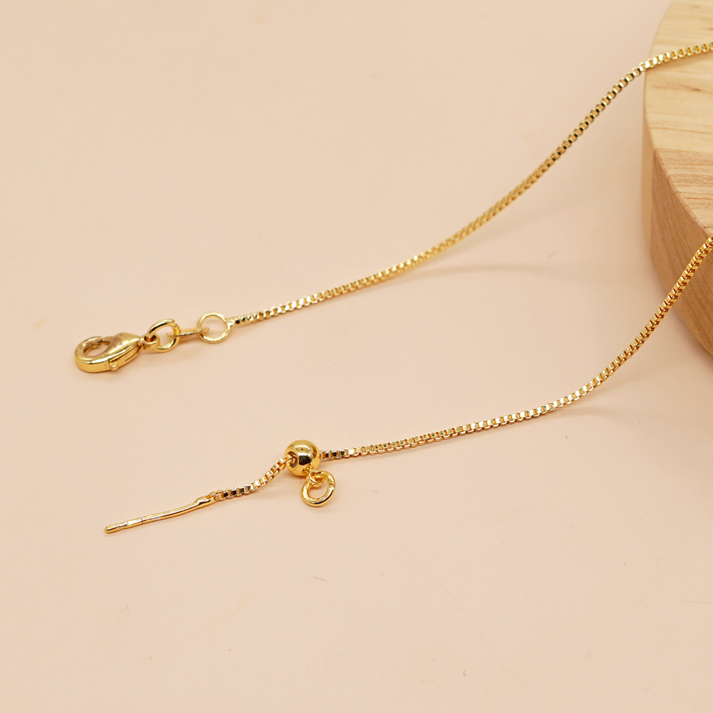 Beaded Heart and Cross Gold Necklace | Artistic Stainless Steel Jewlery